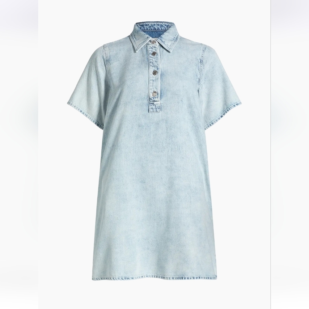Rag & Bone NWTs Ultra Featherweight Jocelyn Denim Mini Shirtdress - Picture 5 of 8